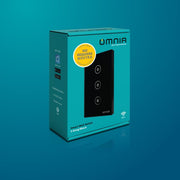 Apagador Inteligente Híbrido WiFi/RF 3 Vías Negro Omnia (OWS-US3-B)
