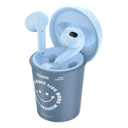 Audífonos Inalámbricos Yookie Coffee Cup Azules (YKS052)
