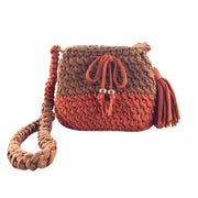 Bolso Tejido a Mano a Crochet Terracota Florys (FBC-003) yapcr.com Costa Rica