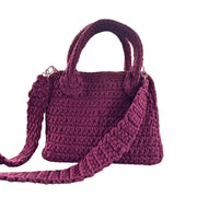Bolso Tejido a Mano a Crochet Vino Florys (FBC-001) yapcr.com Costa Rica