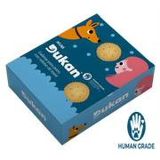Caja x12 Paquetes de Galletas para Perro con Relleno Mantequilla Maní Dukan - Alimentos Perros