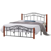 Cama Metal Madera Matrimonial Tokoa (CA-1704) yapcr.com Costa Rica