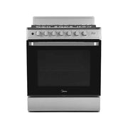 Cocina de Gas Midea 6 Quemadores 30’’ Plus Chef Silver (MGS30FS1BEABG) - Cocinas