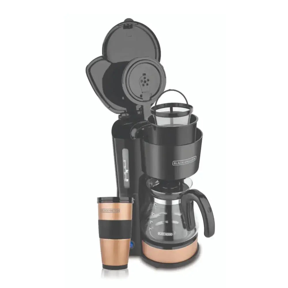 Coffee Maker 5 Tazas 4 en 1 Black + Decker CM0755S Negro/Cobre - Makers