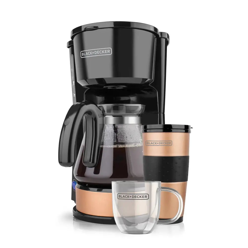 Coffee Maker 5 Tazas 4 en 1 Black + Decker CM0755S Negro/Cobre - Makers