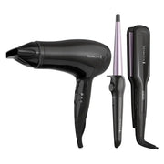 Combo Plancha + Secadora + Rizador Remington (S5520-D3015ML-F) - Planchas para Cabello