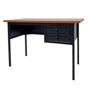 Escritorio con 2 Gavetas en Metal Negro Continental (OM-9059)