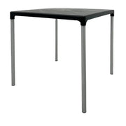 Mesa Plástica en Color Negro con Patas de Metal (MSX030000) yapcr.com Costa Rica