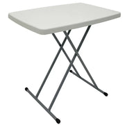 Mesa Ajustable de Metal en Resina Blanca Tokoa (ME-572) yapcr.com Costa Rica