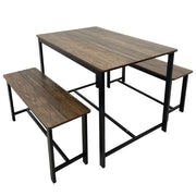 Mesa con Bancas Tokoa con Diseño Rústico (CO-4014) yapcr.com Costa Rica