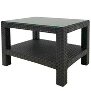 Mesa de Centro Tavarúa Plástica con Vidrio en Color Café Reyplast (MSX050000) yapcr.com Costa Rica