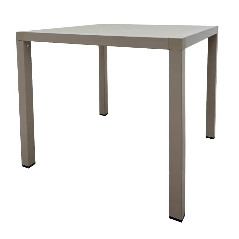 Mesa Cuadrada Plástica en Color Taupe Tokoa (EX-7177) - Mesas