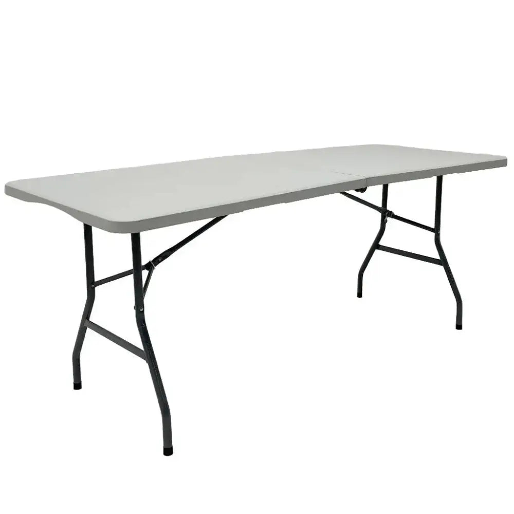 Mesa Plegable de Metal en Resina Color Blanco (ME-570) yapcr.com Costa Rica