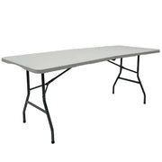 Mesa Plegable de Metal en Resina Color Blanco (ME-570) yapcr.com Costa Rica