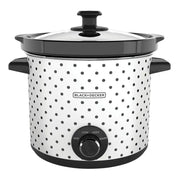 Olla de Cocimiento Lento Black+Decker 4 Litros Blanca con Negro (SC1004D) yapcr.com Costa Rica