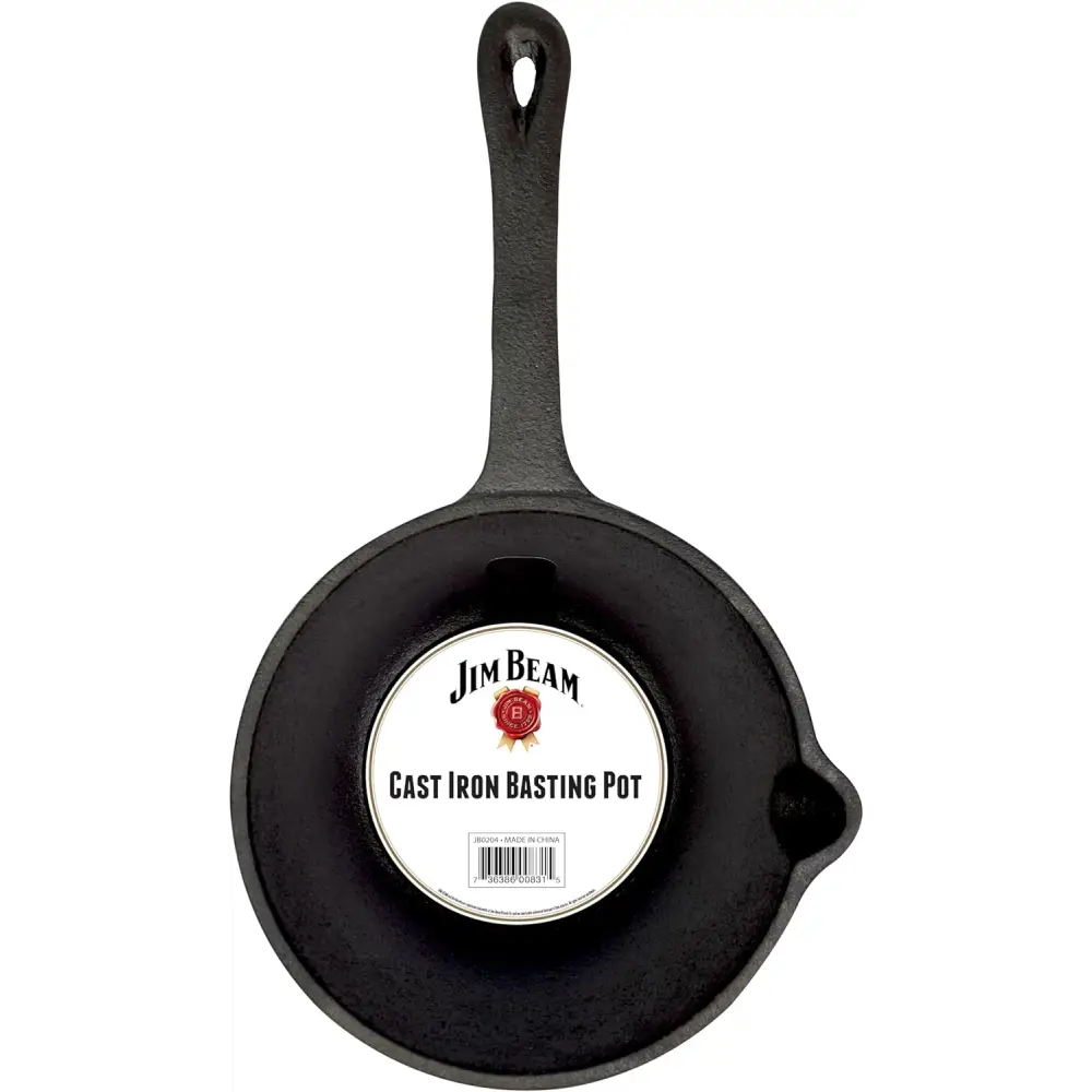 Olla de Hierro Fundido Pre-Sazonada para Asador y horno 1.2 qt Jim Beam (JB0204) - Ollas