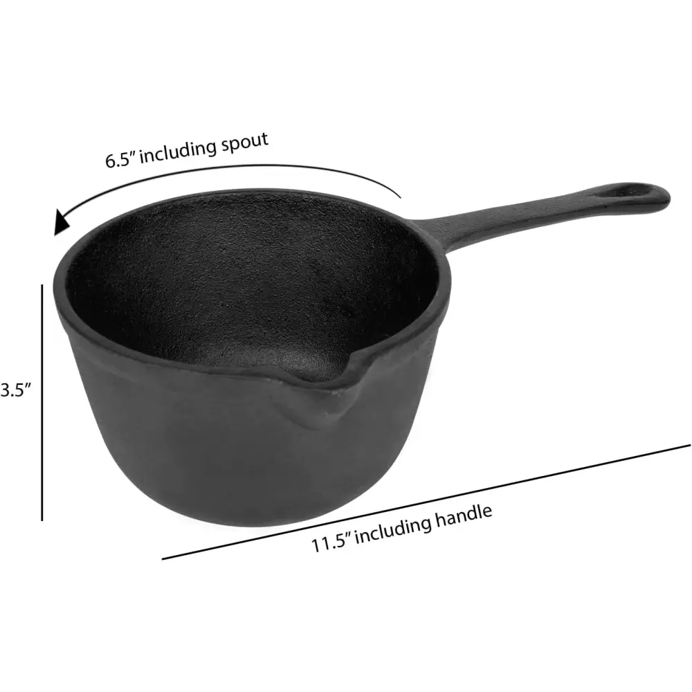 Olla de Hierro Fundido Pre-Sazonada para Asador y horno 1.2 qt Jim Beam (JB0204) - Ollas