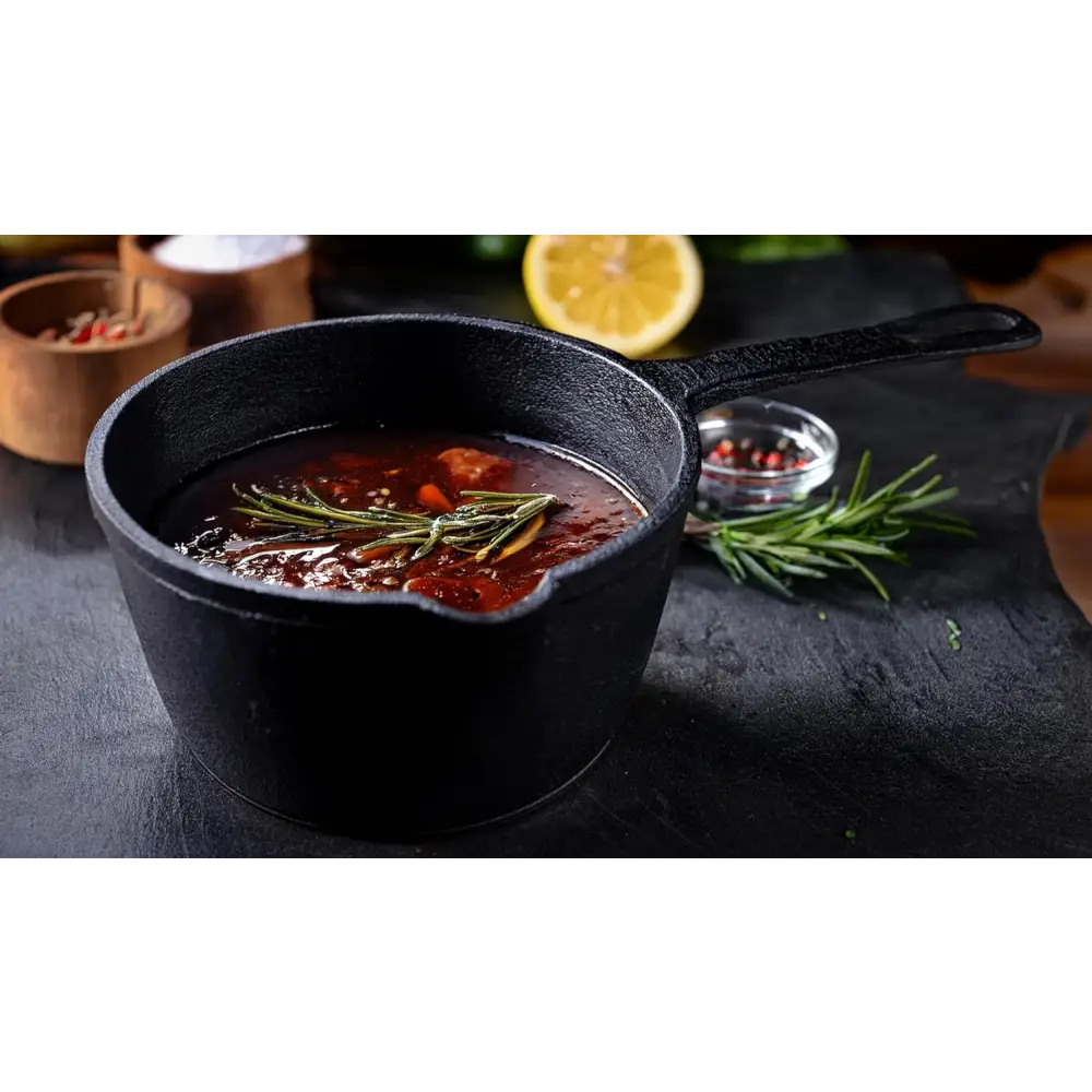 Olla de Hierro Fundido Pre-Sazonada para Asador y horno 1.2 qt Jim Beam (JB0204) - Ollas