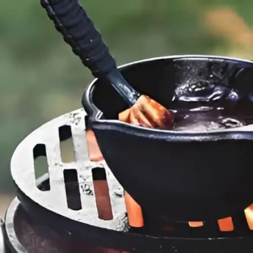 Olla de Hierro Fundido Pre-Sazonada para Asador y horno 1.2 qt Jim Beam (JB0204) - Ollas