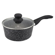 Olla con Tapa Acabado Mármol 18 cm Westinghouse Negro (WCSP0009018MBB) yapcr.com Costa Rica