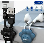 Organizador de Cables Adhesivo Yookie YE02 Negro