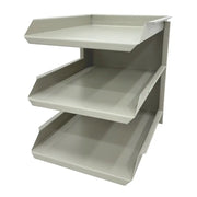 Papelera de 3 Niveles Beige Continental (OM-9072) - Papeleras