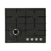 Plantilla de Gas Empotrable 24’’ Vidrio Negro Midea (MTGB24R3402GG) - Plantillas