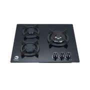 Plantilla a Gas de Vidrio Empotrable de 3 Quemadores Vegga (PGV-3QE) yapcr.com Costa Rica