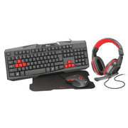 Set Gaming Alámbrico 4 en 1 Trust Ziva Negro (22312) - Teclado