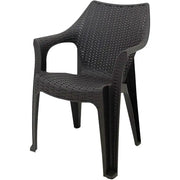 Silla Aruba Plástica Café Oscuro Reyplast (SLX129000) yapcr.com Costa Rica