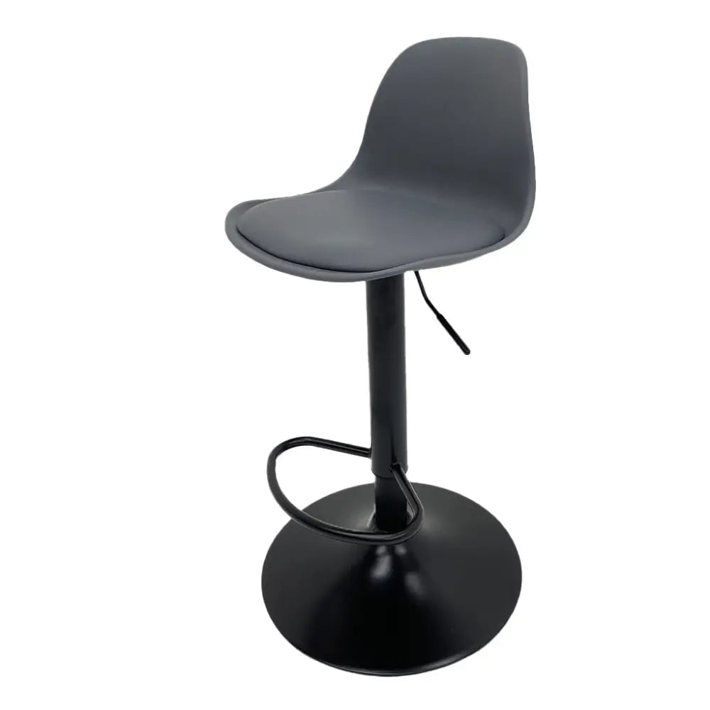 Silla de Bar con Asiento y Respaldo Acolchado en Color Gris Tokoa (AC-583) - Bancos