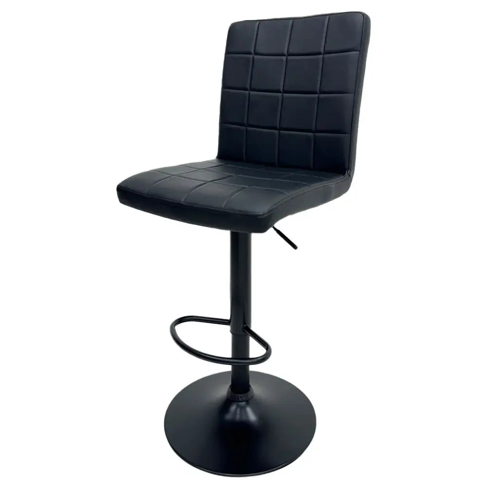 Silla de Bar con Asiento y Respaldo Acolchado en Color Negro Tokoa (AC-685) - Bancos