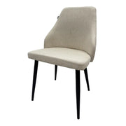 Silla de Comedor Tela Lino Beige Tokoa (CS-687) - Sillas