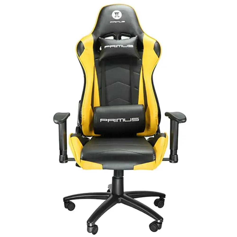 Silla de Ecritorio Gamer Primus Gaming Thronos 100T Amarillo/Negro (PCH-102YL) - Sillas Escritorio
