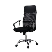 Silla Ejecutiva Malla Negra con Brazos y Respaldo Reclinable Tokoa (OS-QZY2501) yapcr.com Costa Rica