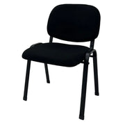 Silla de Espera para Oficina en Tela Negra Tokoa (OS-2184) - Sillas