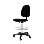 Silla Tipo Cajero en Lino Negro Tokoa (OS-004NE) - Sillas de Oficina