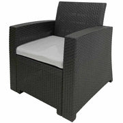 Sillón Plástico Tavarúa con Cojín en Color Café Reyplast (SLX113000) yapcr.com Costa Rica