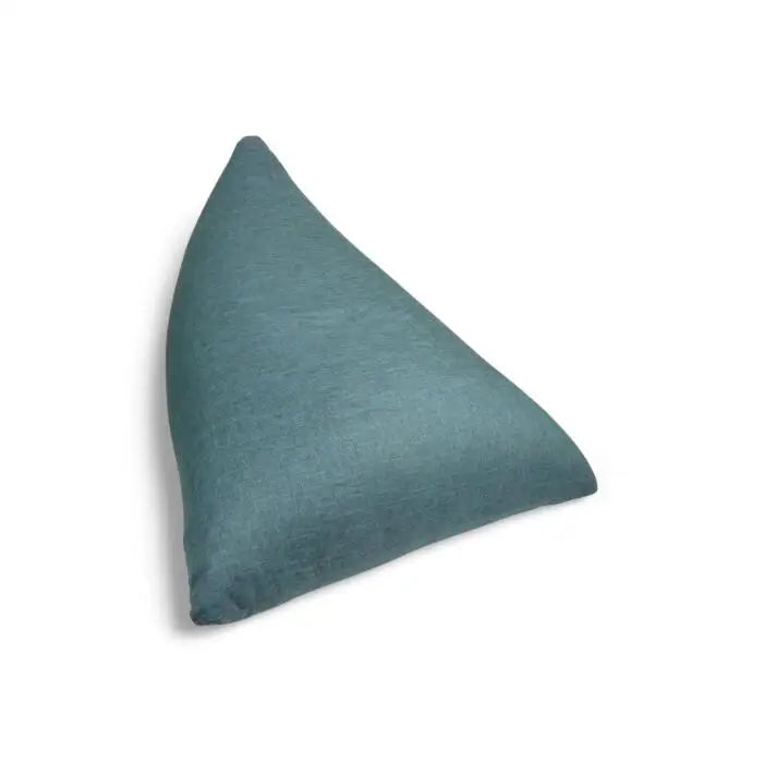 Sillón Puff Triangular 160x130x120 cm Azul Lago