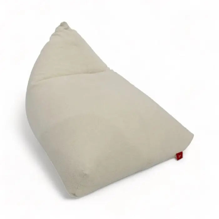 Sillón Puff Triangular Blanco Hueso