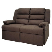 Sillón Reclinable Doble Tela de Lino Café Tokoa (SA-4311) yapcr.com Costa Rica