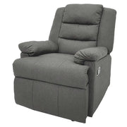 Sillón Reclinable Individual Tokoa Lino Gris (SA-4330) yapcr.com Costa Rica