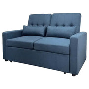 Sofá Cama Doble Lino Azul Tokoa (SA-4332) yapcr.com Costa Rica