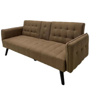 Sofá Cama Lino Café con Portavasos Tokoa (SA-4299) yapcr.com Costa Rica