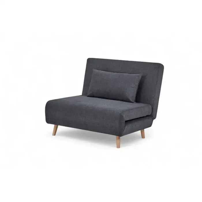 Sofá Cama Space Tamaño Twin Color Gris Oscuro