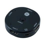 Switch HDMI GE 3 Puertos Negro (33624) yapcr.com Costa Rica