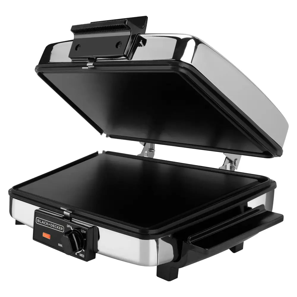 Waflera Extra Grande 3 en 1 Black + Decker 2 Parrillas G49TD