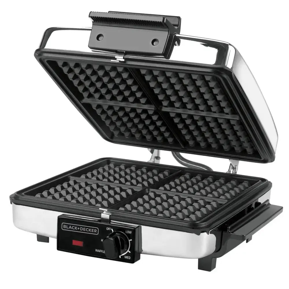 Waflera Extra Grande 3 en 1 Black + Decker 2 Parrillas G49TD