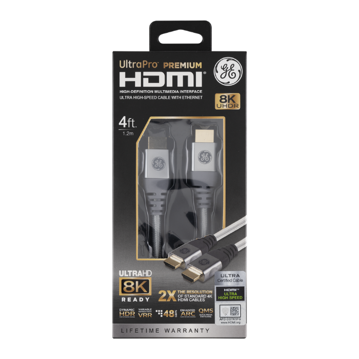 Cable HDMI GE 1.2m Ultra Pro 8K UHDR (55328) yapcr.com Costa Rica