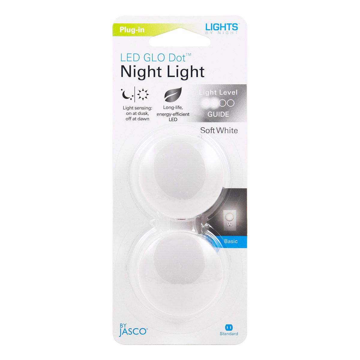 Luces LED GE Glo Dot con Sensor de Luz 2 Pcs (43950) yapcr.com Costa Rica